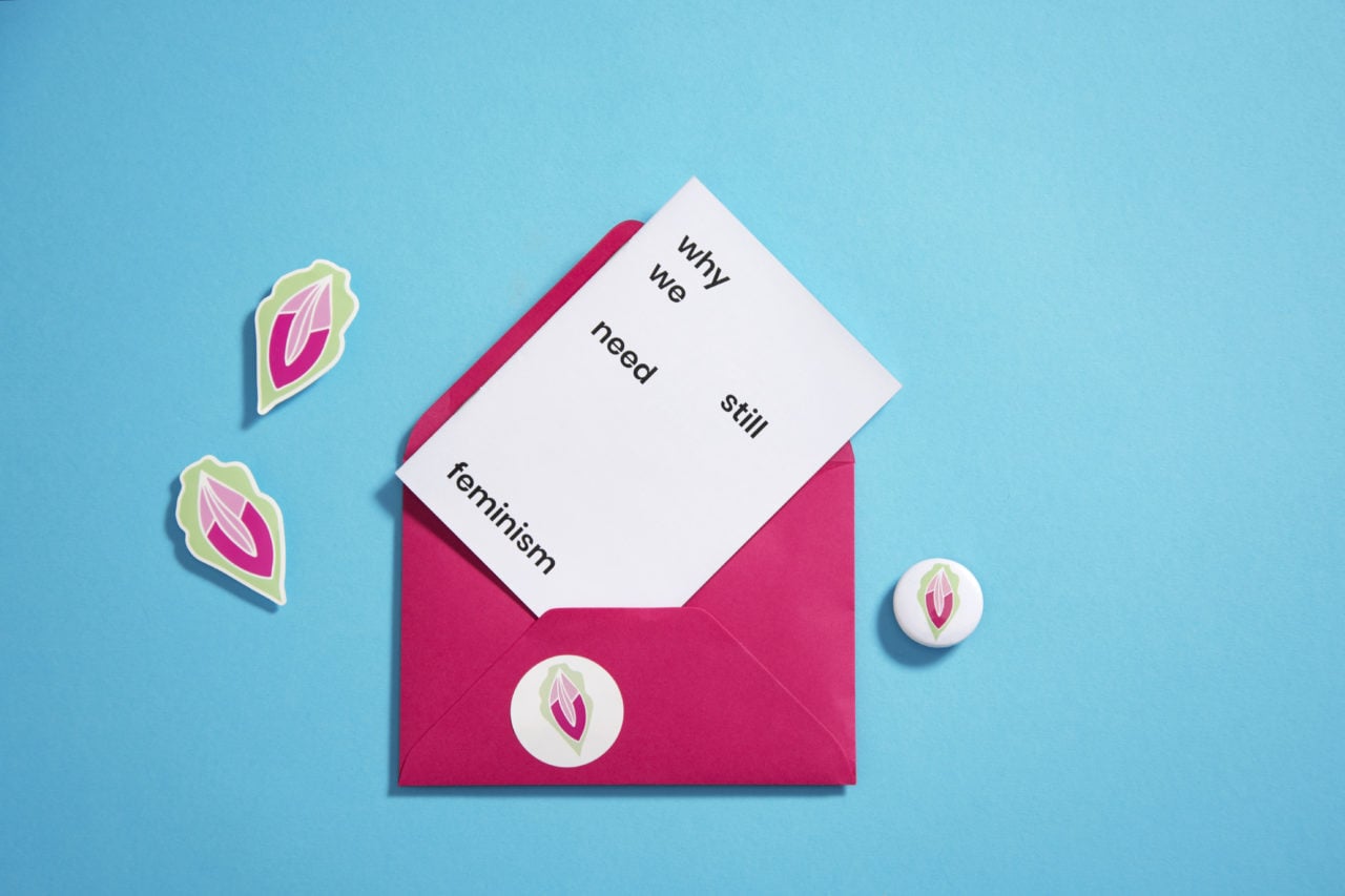 Vagina-nomics card with an envelope.