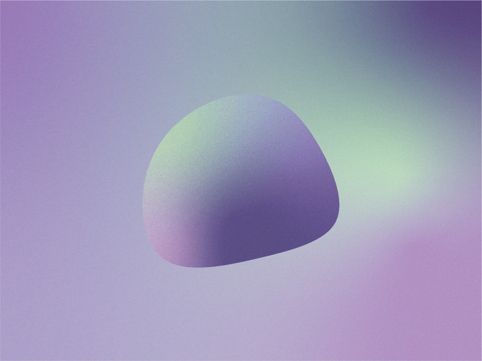 Pastel purple and blue orb against a lavender background.