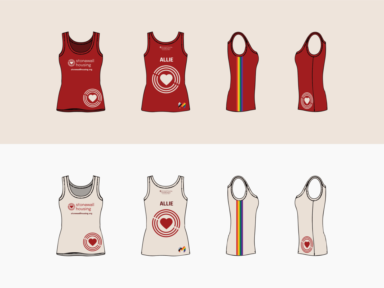 Preview of Stonewall Housing racerback vests